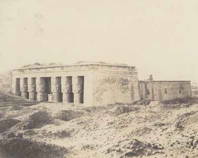 Dendérah (Tentyris), Temple d'Athôr - Vue Générale, 1851-52, printed 1853-54.