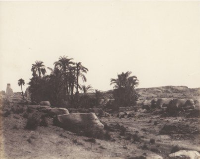 Karnak (Thèbes), Avenue de Sphinx - Vue Générale Prise du Point G, 1851-52, printed 1853-54.