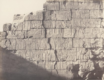 Karnak (Thèbes), Palais - Salle Hypostyle - Décoration de la Paroi Intérieure au Point M, 1851-52, printed 1853-54.