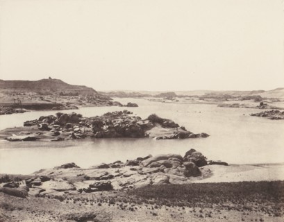 Première Cataracte, Vue Générale Prise de la Point Méridionale de l'Ile d'éléphantine, 1851-52, printed 1853-54.