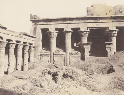 Edfou (Apollonopolis Magna), Galerie Latérale de la Cour et Pronaos, 1851-52, printed 1853-54.