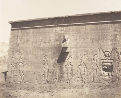 Dendérah (Tentyris), Temple d'Athôr - Face Postérieure, 1851-52, printed 1853-54.