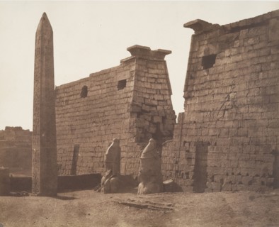 Louksor (Thèbes), Construction Antérieure - Pylône Colosses et Obélisque, 1851-52.