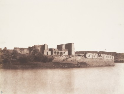 Ile de Fileh (Philæ), Vu Générale Prise du Nord-Ouest au Point A, 1851-52.