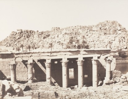 Ile de Fileh (Philæ), Colonnade Occidentale - Ruines Vues du Point L, 1851-52, printed 1853-54.
