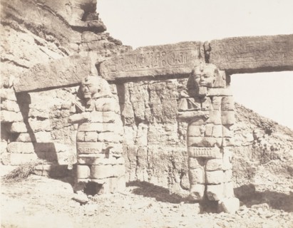 Djerf-Hocein (Tutzis), Hemi-Spéos, Colosses de la Partie Extérieure, 1851-52, printed 1853-54.
