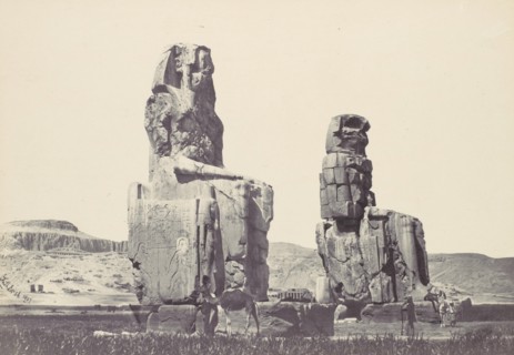The Statues of Memnon. Plain of Thebes, 1857.