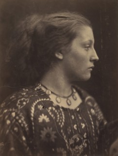 Sappho, 1865. Cameron's maid Mary Hillier is the model for Cameron's Sappho, an Archaic Greek poet.