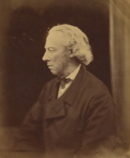 Aubrey de Vere, 1866-68. The Irish poet, critic and dramtist, posing at the South Kensington Museum.