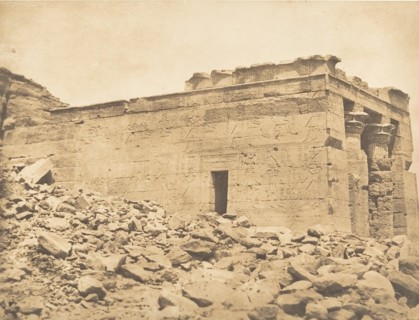 Vue du pronaos du Temple de Dandour (Tropique du Cancer), April 7, 1850.