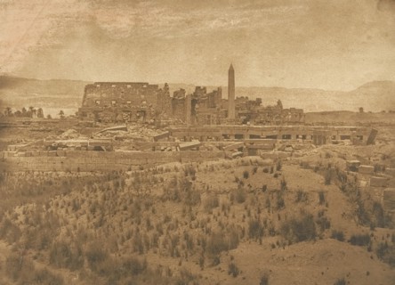 Vue générale des Ruines du Palais de Karnac (prise à l'Est) - Thèbes, 1849-50.