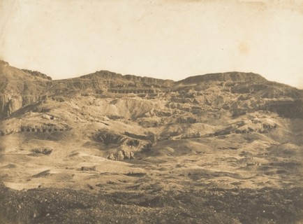 Vue générale de la Nécropole de Thèbes (Gournah), 1849-50.