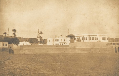 Vue de Syout - Palais du Pacha, 1850.
