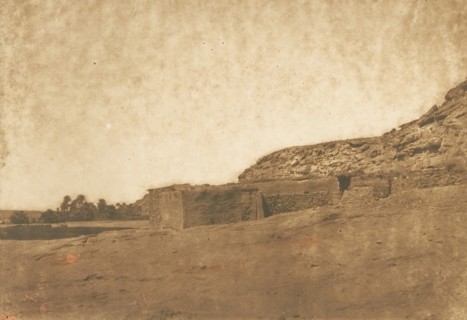 Vue prise au Village d'Abou-hor (Tropique du Cancer), April 1850.