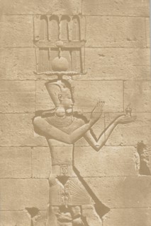 Kalabscheh, sculpture de la façade postérieure du temple., 1849-51.