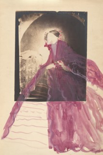 [La Comtesse at Table with Hand to Face], 1860s.