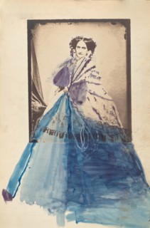[La Comtesse in Lace Shawl], 1860s.