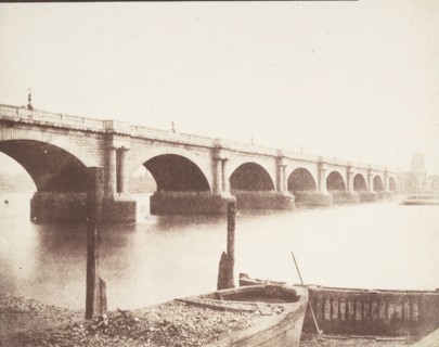 Old Waterloo Bridge, London, ca. 1846.