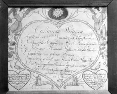 Birth, Baptismal, and Marriage Certificate, 1819.