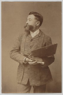 Three-quarter Length Portrait of Thomas Nast Holding Palette and Brush, ca. 1888.