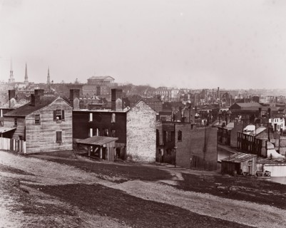 Richmond after the Evacuation, 1865. Formerly attributed to Mathew B. Brady.