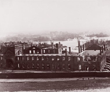 Ruins of Arsenal, Richmond, Virginia, 1865. Formerly attributed to Mathew B. Brady.