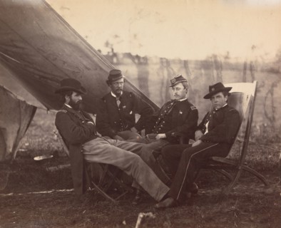 [Four Officers], ca. 1864.