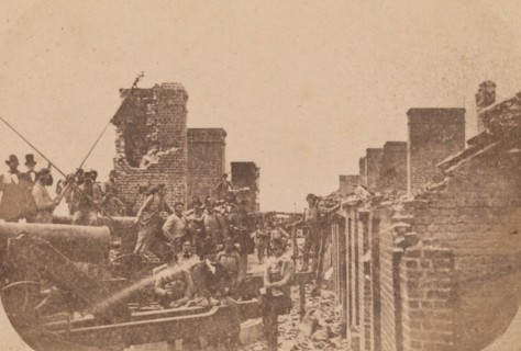 The Evacuation of Fort Sumter, April 1861, April 1861. Attributed to Alma A. Pelot and Jesse H. Bolles.