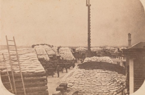 The Evacuation of Fort Sumter, April 1861, April 1861. Attributed to Alma A. Pelot and Jesse H. Bolles.