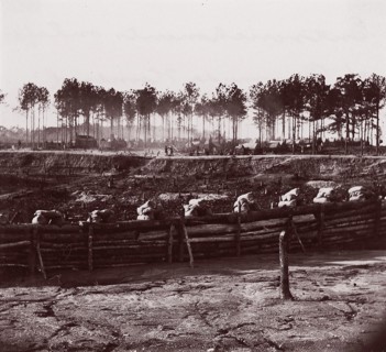 Entrenchments on left of Bermuda Hundred Lines, 1861-65. Formerly attributed to Mathew B. Brady.