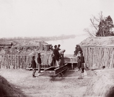 Cox's Landing, James River, 1864. Formerly attributed to Mathew B. Brady.