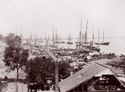 City Point, Virginia, 1861-65. Formerly attributed to Mathew B. Brady.