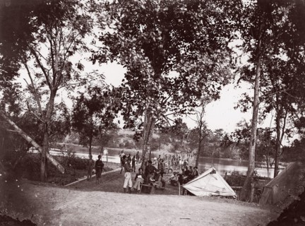 Fort Brady, James River, 1864. Formerly attributed to Mathew B. Brady.