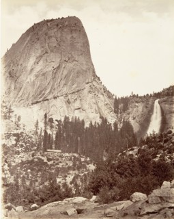 Cap of Liberty and Nevada Fall, Yosemite, ca. 1872, printed ca. 1876.