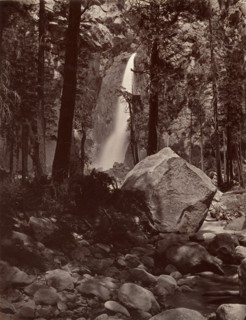 Lower Yosemite Fall, 1,600 feet, ca. 1872, printed ca. 1876.