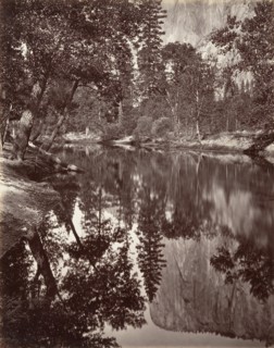 Mirror View of El Capitan, Yosemite, ca. 1872, printed ca. 1876.