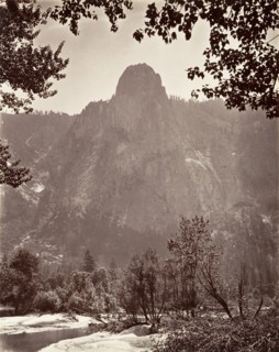 Sentinel Rock, Yosemite, ca. 1872, printed ca. 1876.