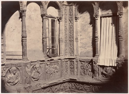 Zaragoza, Patio de la Casa Conocida con el Nombre de los Infantes, 1860.