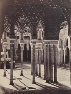 [The Lion Court at the Alhambra, Viewed from Beneath the Portico Temple], 1862.