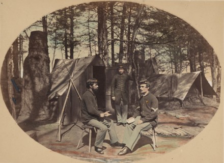 Life in Camp, 6th Corp Headquarters, ca. 1864.