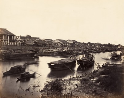 Vue de la Ville Chinoise (Cholen) Feuille No. 5, Saïgon, Cochinchine, 1866.
