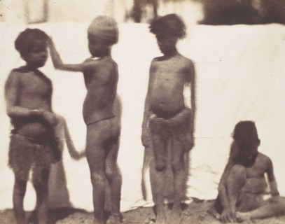 [Children from the Village of Kalabshah, Nubia], 1852.