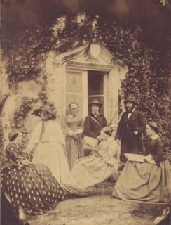 Claudet Family Group, Chateau de la Roche, Amboise, 1856.