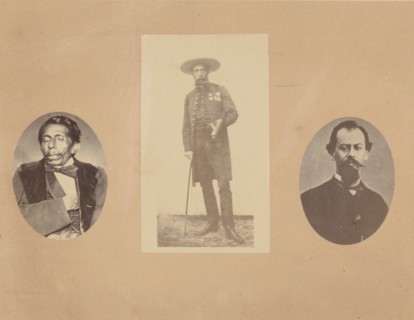 [General Tomas Mejia, Emperor Maximilian, General Miramon], 1867.