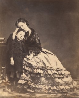 [Empress Eugénie and the Prince Imperial], 1862.
