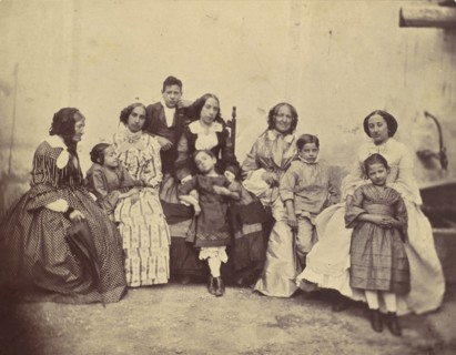 [Ten members of the Antoine family], 1850s-60s.