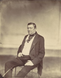 [Seated Man in White Vest and Dark Coat], 1850s-60s.