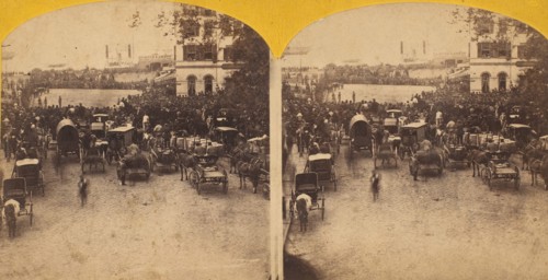 Reception of the Japanese Embassy at the Battery, 1860.