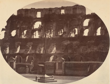 Interno del Colosseo, 1850s.
