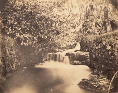 View in the Gardens at Netherley, ca. 1856-59.